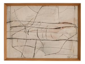 Istvan Fisch, Abstract Composition, 1981, Mixed Media