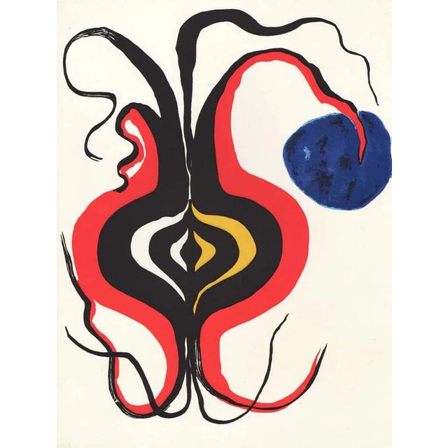 Contemporary 1966 Calder Original Lithograph Dm07156 Derriere Le Miroir For Sale - Image 3 of 3