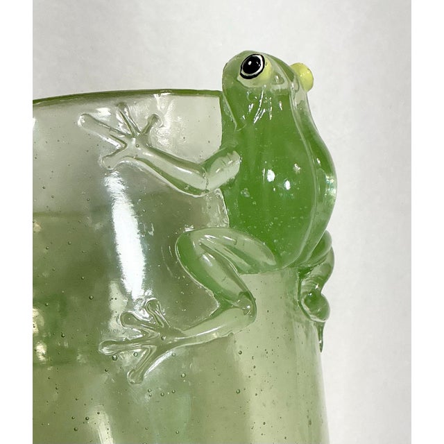 Plastic Vintage Acrylic Tree Frog Wine Cooler/Ice Bucket MCM Lucite Translucent Green, Circa 1960s For Sale - Image 7 of 12