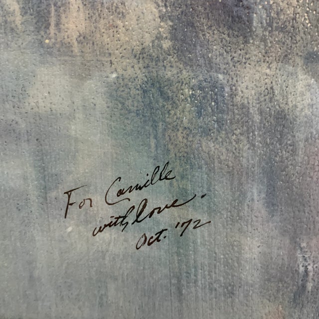 1972 Watercolor Floral Still Life Painting For Sale - Image 4 of 9