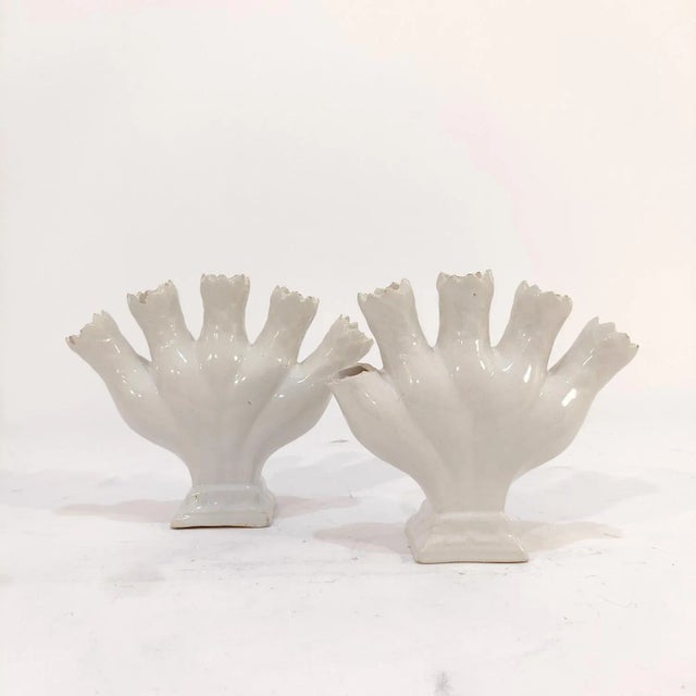 Spanish Ceramic Vases from Sargadelos, Set of 2 For Sale - Image 3 of 12