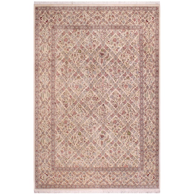 Shabby Chic 1990's Pak-Persian Black/Black Wool Rug - 9'2'' X 12'3'' For Sale - Image 9 of 9