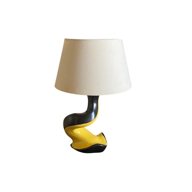 Black Vintage French Table Lamp, 1960s For Sale - Image 8 of 8