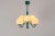 Metal German Green & Opal Glass Sputnik Pendant Light, 1970s For Sale - Image 7 of 11