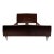 1950s Modern Queen Bed Italian Sapele + Bronze Osvaldo Borsani Italy For Sale