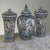 Boch Freres Keramis Set of Three Antique Boch Frères Keramis Hand-Painted Lidded Vases For Sale - Image 4 of 18