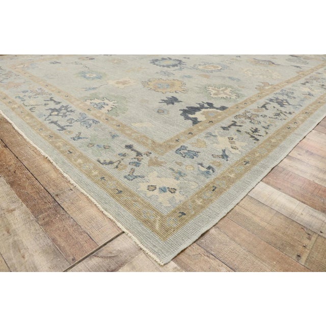 Turkish Oushak Rug - 09'04 X 12'00 For Sale In Dallas - Image 6 of 10