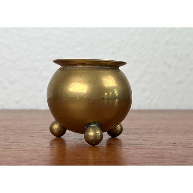 Mid-Century Modern Mid-Century Modern Traditional Swedish Brass Candleholder, 1960s For Sale - Image 3 of 14