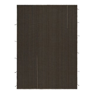 Rug & Kilim’s Contemporary Kilim in Brown, With Beige Accents For Sale