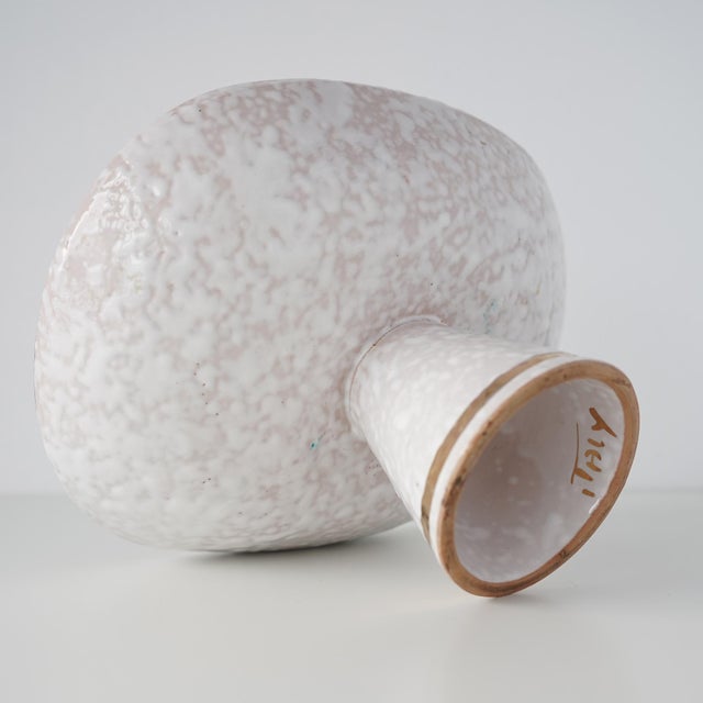 1960s 1960s Aldo Londi Bitossi "Feather Plume" Pedestal Bowl For Sale - Image 5 of 13