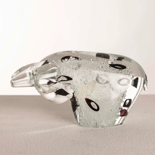 Murano Glass Bull Sculpture, Italy, 1960s For Sale - Image 4 of 11