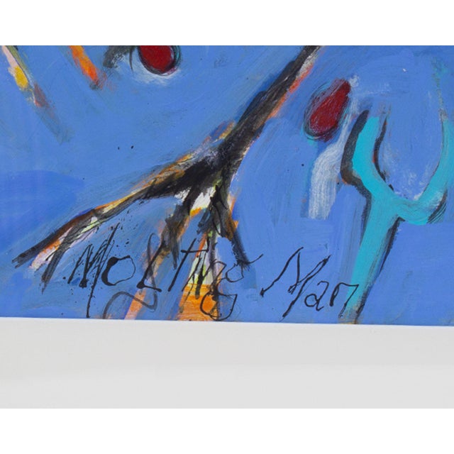 2010 “Molting Man” Abstract Mixed Media Painting by James L. Bruch For Sale - Image 4 of 9