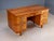 Mid-Century Modern Writing Desk in Burl Veneer with Eight Drawers For Sale - Image 5 of 16