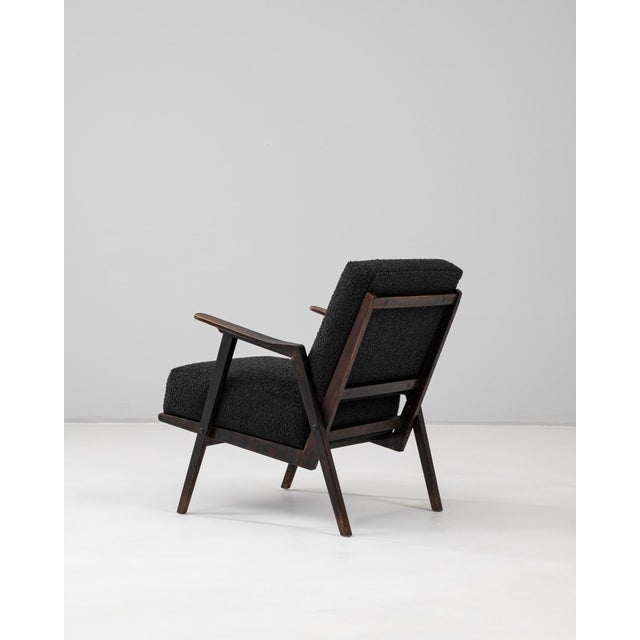 Mid-Century Modern 20th Century Czech Upholstered Armchair For Sale - Image 3 of 18
