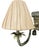 Traditional Vintage Faux Bamboo Tassel Pale Green Palm Leaf Raffia Shade 2 Arm Wall Sconce Lamp For Sale - Image 3 of 10