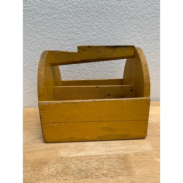 Rustic Vintage Wood Shoe Shine or Tool Box For Sale - Image 4 of 9