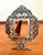 Metal Vintage Sterling Silver Taxco Picture Frame, Turquoise Coral Amethyst Gemstones For Sale - Image 7 of 12
