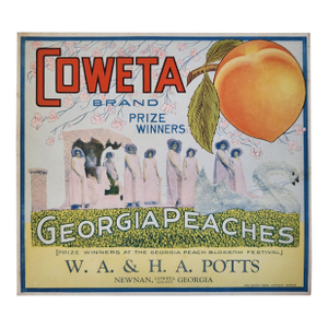 1920s/1930s Coweta Brand Prize Winners - Georgia Peaches - Georgia Peach Blossom Festival