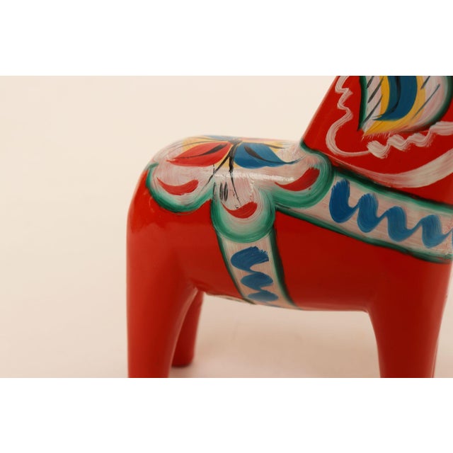 Diminutive Scandinavian Modern Hand-Painted Dala Horse From Färnäs Sweden For Sale - Image 10 of 11