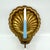 Vintage warm brass scallop shell-shaped candle wall sconce featuring a beautiful, age-earned patina. This classic piece...