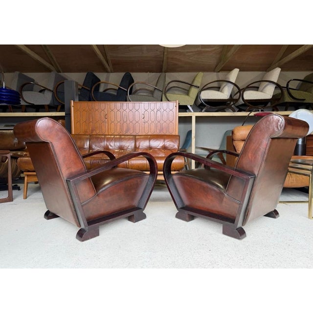 Art Deco Chairs by Jindřich Halabala, Set of 2 For Sale - Image 18 of 18
