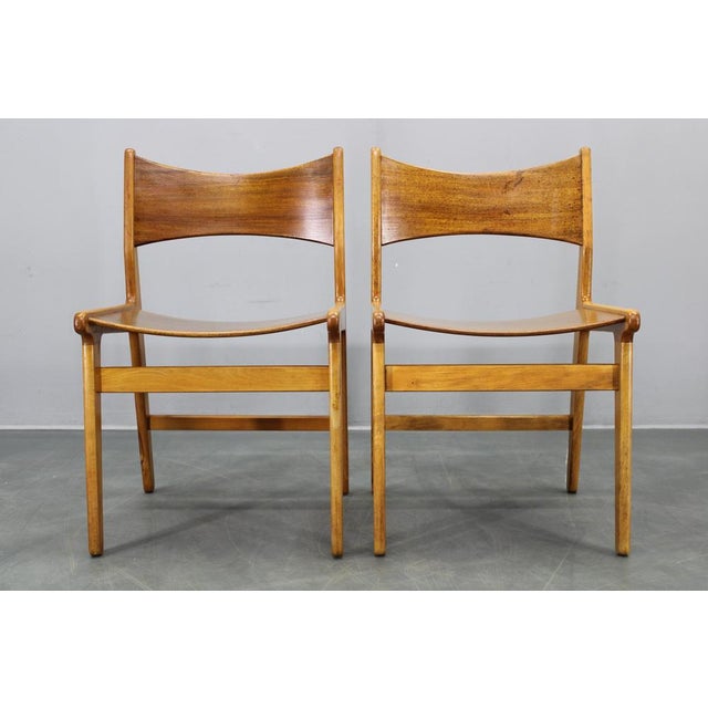 Mid-Century Danish Dining Chairs in Afzélie and Beech, 1960s, Set of 4 For Sale - Image 16 of 18