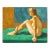 Carlos Parra Seated Nude Oil on Canvas, 1967 For Sale