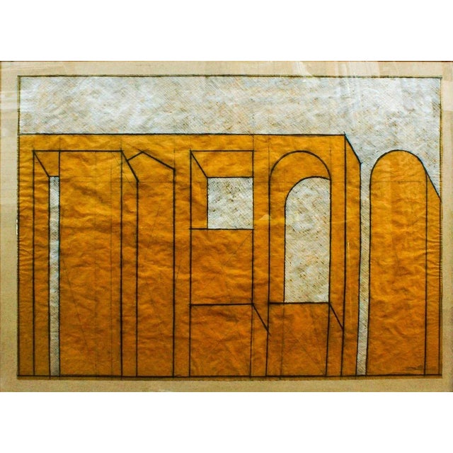 1980s La Dimora delle Cose - Original Mixed Media - 1980 1980 For Sale - Image 5 of 5