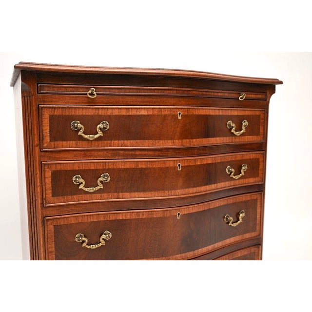Vintage Georgian Style Chest of Drawers, 1930 For Sale - Image 9 of 11