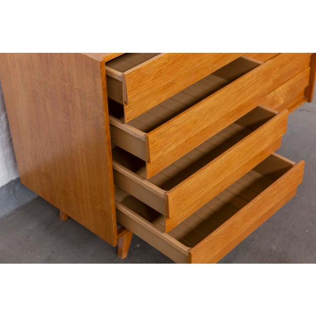 1960s U 453 Oak Sideboard by Jiří Jiroutek for Interiér Prague, 1960s For Sale - Image 5 of 7