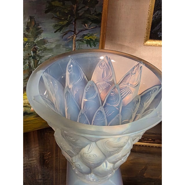 Art Deco Art Deco Sabino Poissons Opalescent Vase For Sale - Image 3 of 4