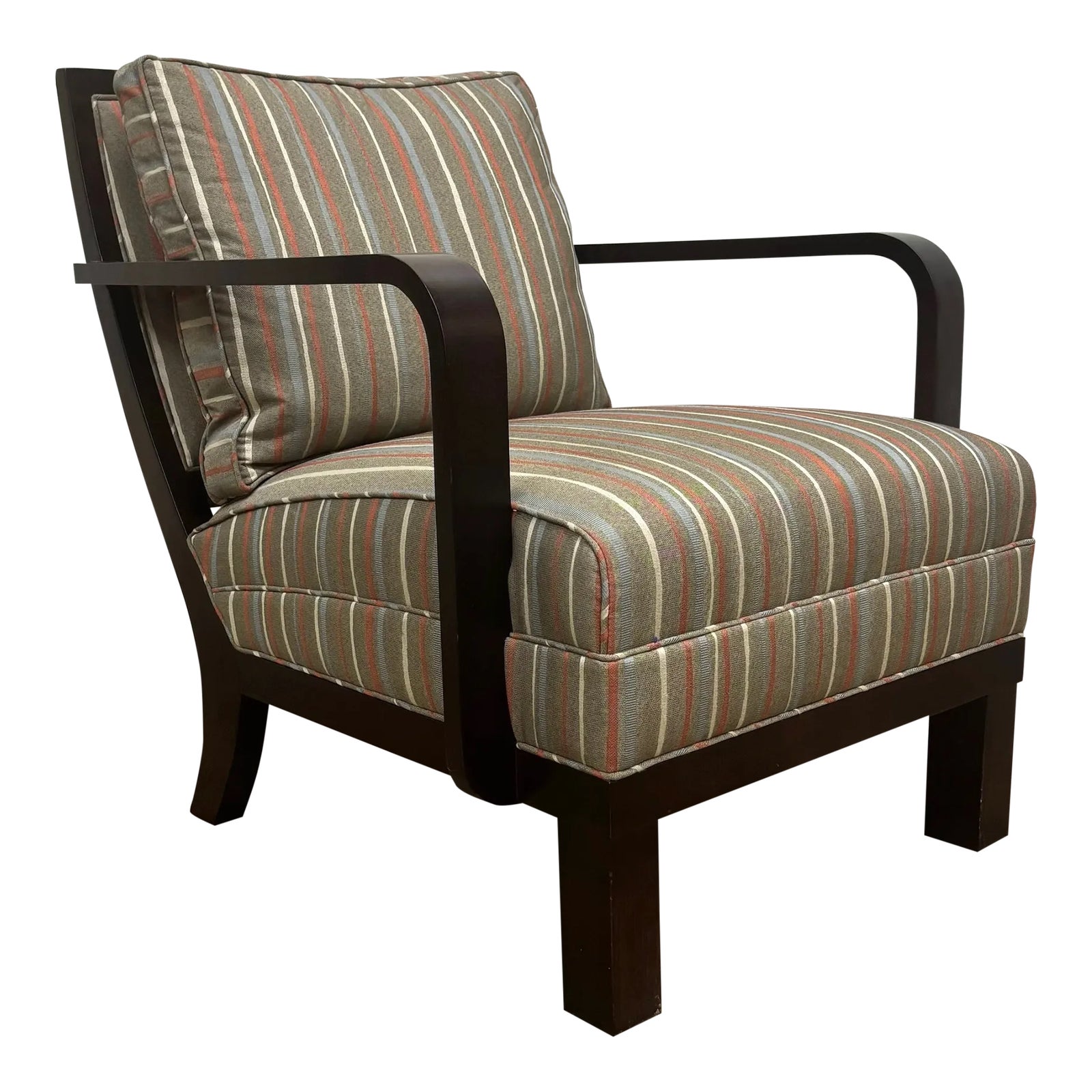 Hickory Chair Art Deco Style Accent Chair Club Chair Lounge Chair