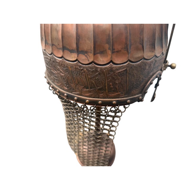 Talismanic Fluted Copper Seljuk Helmet For Sale - Image 12 of 13