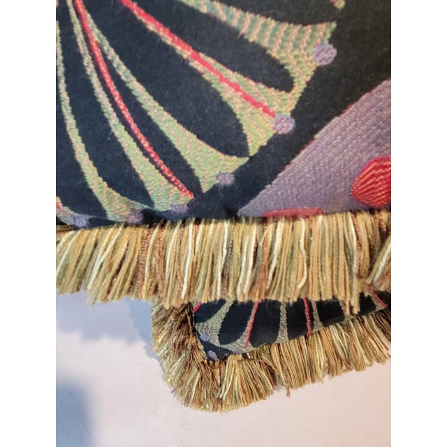 Early 21st Century Atomic Boho Mandala Embroidered Toss Pillows - a Pair For Sale - Image 5 of 8