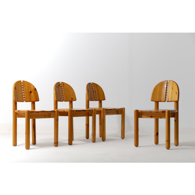 Dining Chairs in Pine from Rainer Daumiller, 1970s, Set of 4 For Sale - Image 12 of 16