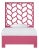 Silas Platform Bed Twin Extra Long - Pink For Sale