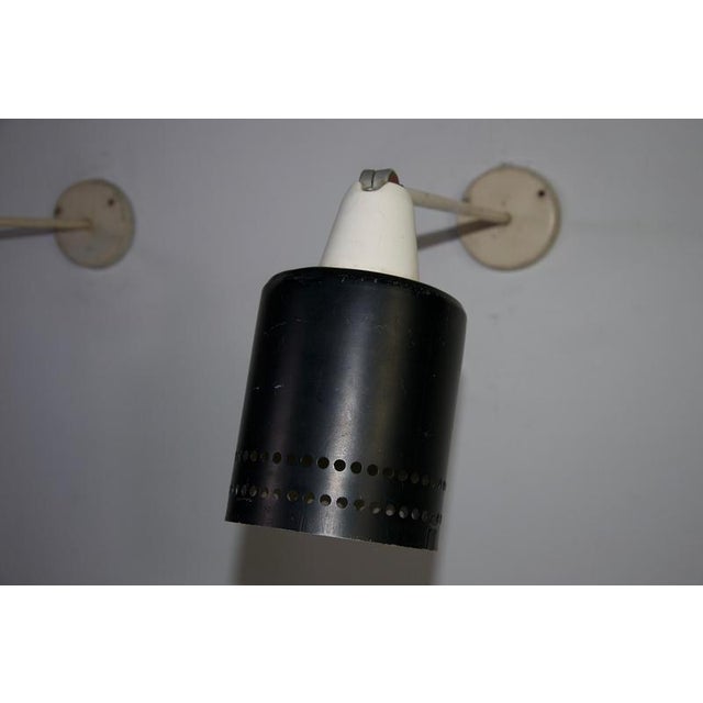 Mid-Century Modern Adjustable Metal Wall Lamps, Germany, 1950s, Set of 2 For Sale - Image 9 of 16