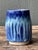 Vintage Studio Pottery Blue Ceramic Vase For Sale In West Palm - Image 6 of 18