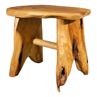 Mid 20th Century Live Edge Driftwood Bench For Sale
