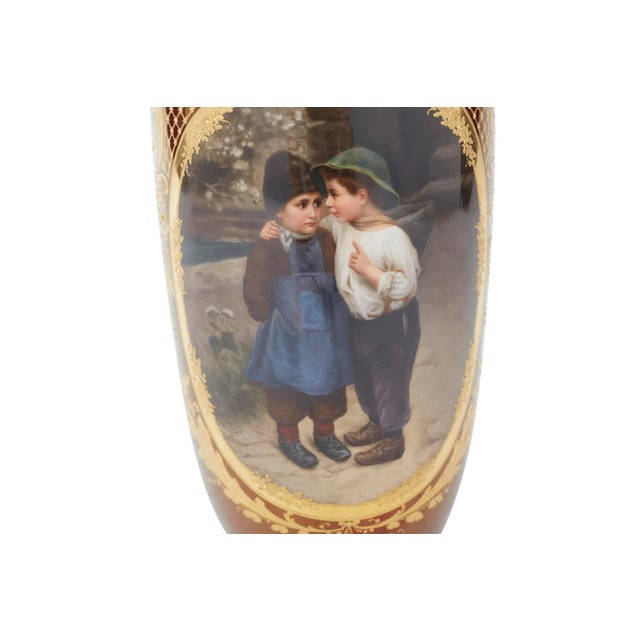 Contemporary 19th Century Royal Vienna Decorative Vase For Sale - Image 3 of 7