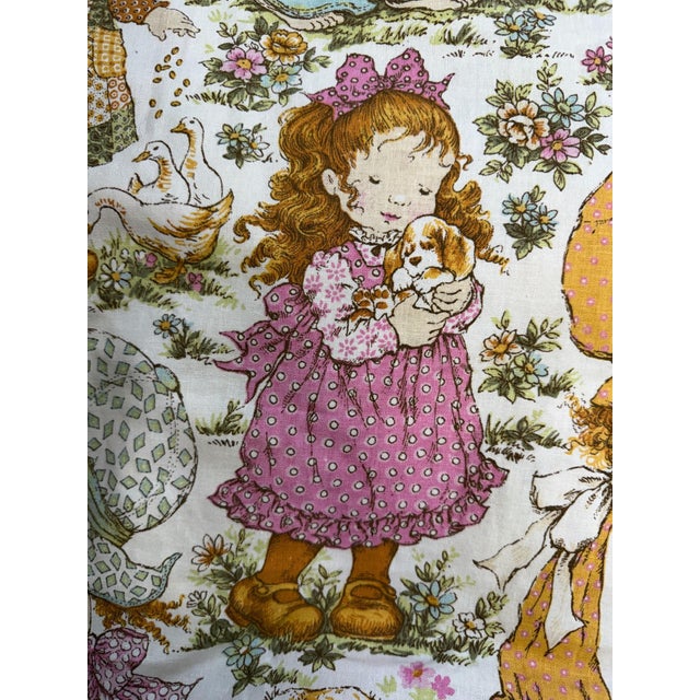 Textile 1970s British Vintage Sarah Kay Print Curtain Panels - A Pair For Sale - Image 7 of 11