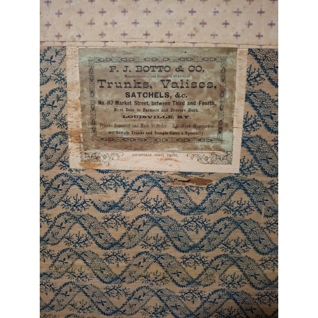 19th Century Travelling Trunk by p.j. Botto & Co. For Sale - Image 11 of 11