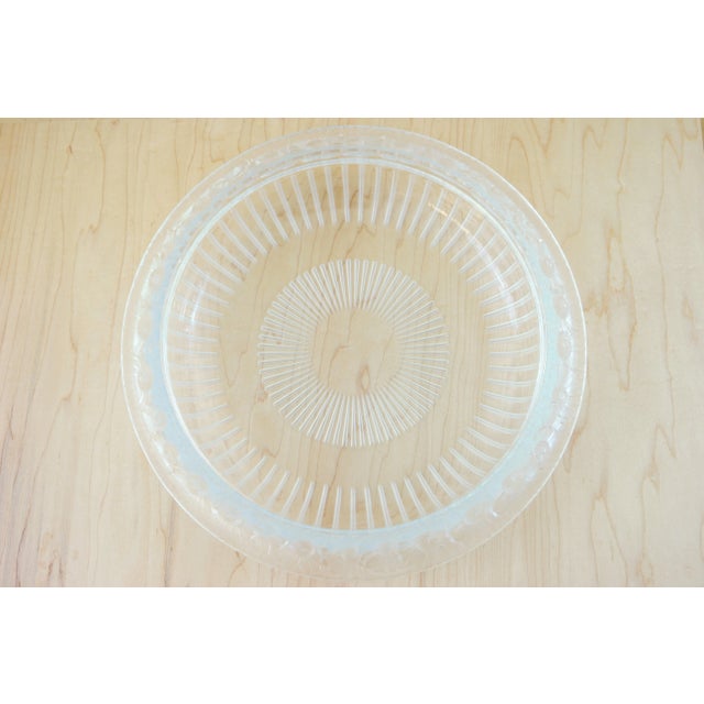 This elegant vintage lead crystal 1970s Marguerites Centerpiece Bowl is a classic Lalique design. This unique design was...