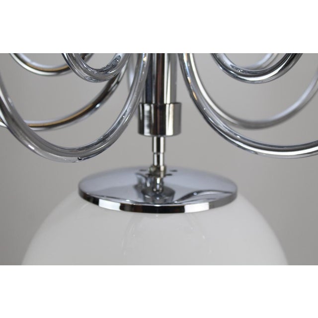 Opaline Glass Chandelier, 1920s For Sale - Image 10 of 18