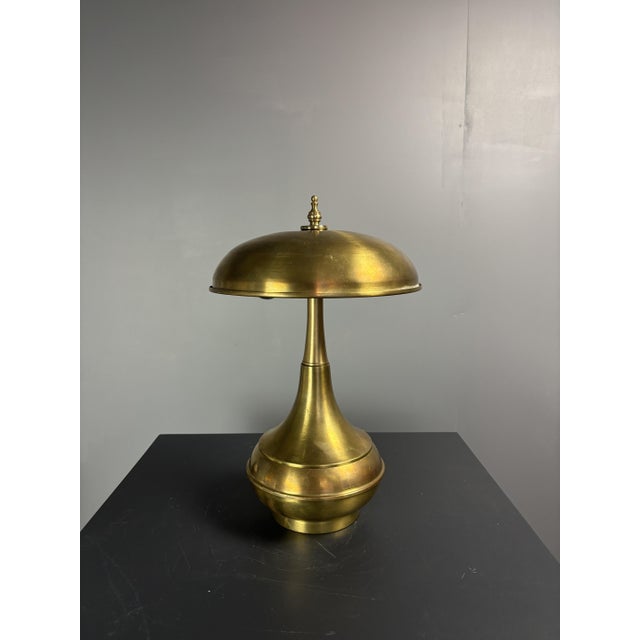 Mid-Century Modern Italian Brass Dome Mushroom Table Lamp, 1960s For Sale - Image 13 of 18
