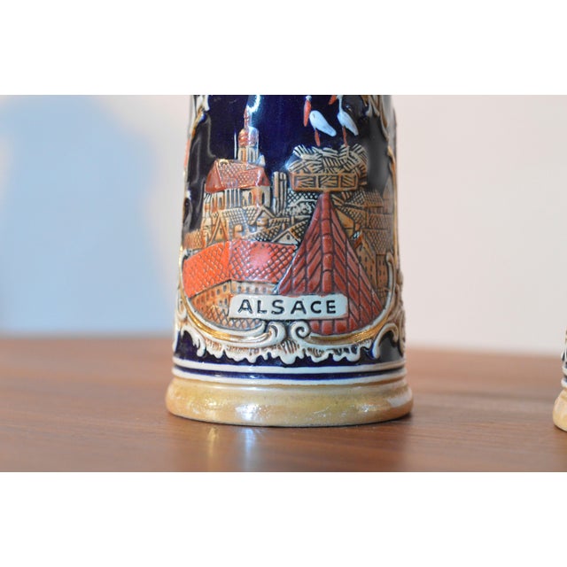 Glazed Stoneware Beer Mugs, 1930s, Set of 2 For Sale - Image 8 of 12