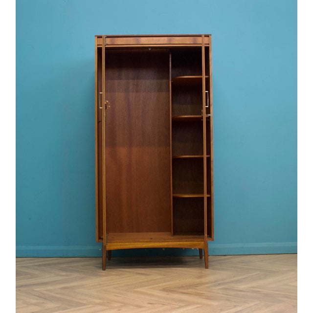Mid-Century Modern Mid-Century Teak Wardrobe from Golden Key, 1960s For Sale - Image 3 of 11