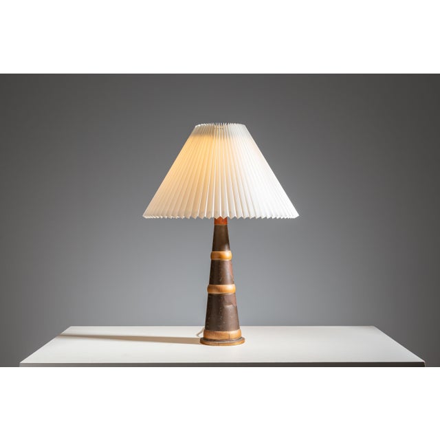 Scandinavian Tapered Copper and Brass Table Lamp, 1960s For Sale - Image 15 of 15