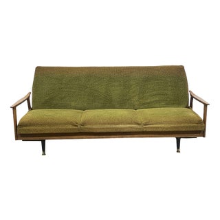 English Sofa Bed in Beech, 1970s For Sale