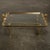 1980s Brass & Glass Coffee Table Glam Metallic Chic Tray-Form For Sale - Image 9 of 11